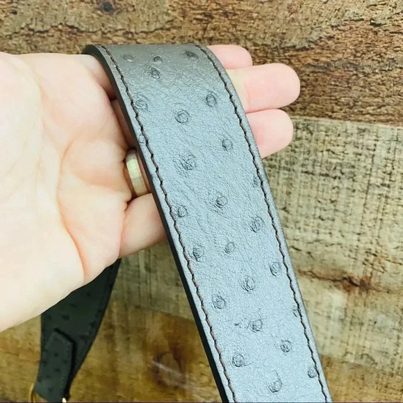 Dooney & Bourke Ostrich Embossed Leather Brynn Bag - Picture 5 of 8